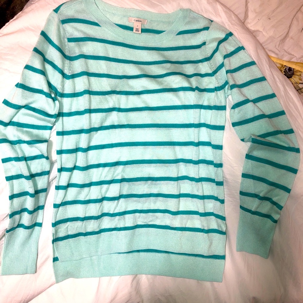 Caslon lightweight striped sweater
